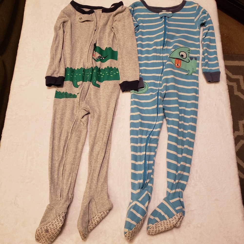 Set of 2 Carter's Boy 24m Footed Footie Pajamas